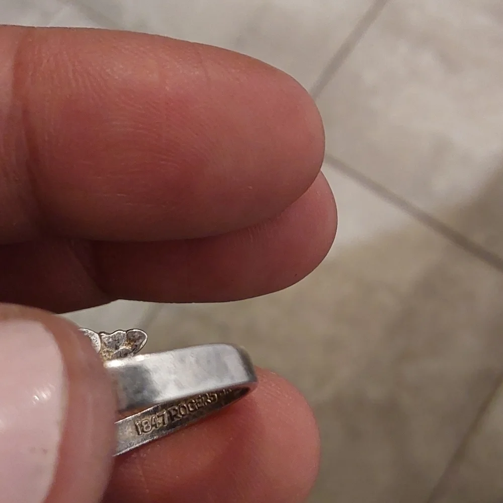 VINTAGE SPOON 1847 ROGERS‎ BROS SILVER WOMEN'S RING SIZE 6-6.5